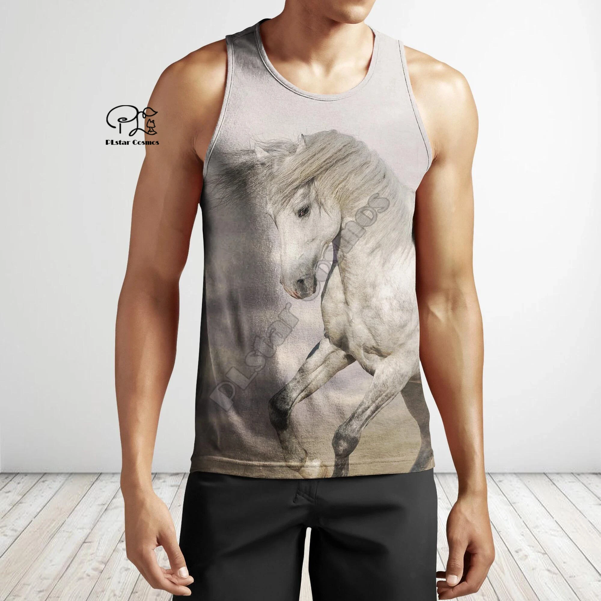 PLstar Cosmos Love Horse Tattoo Art Animal Colorful 3Dprint Summer Funny Streetwear Casual Sleeveless TankTop Vest Man's Top B-1
PLstar Cosmos Love Horse Tattoo Art Animal Colorful 3Dprint Summer Funny Streetwear Casual Sleeveless TankTop Vest Man's Top B-1