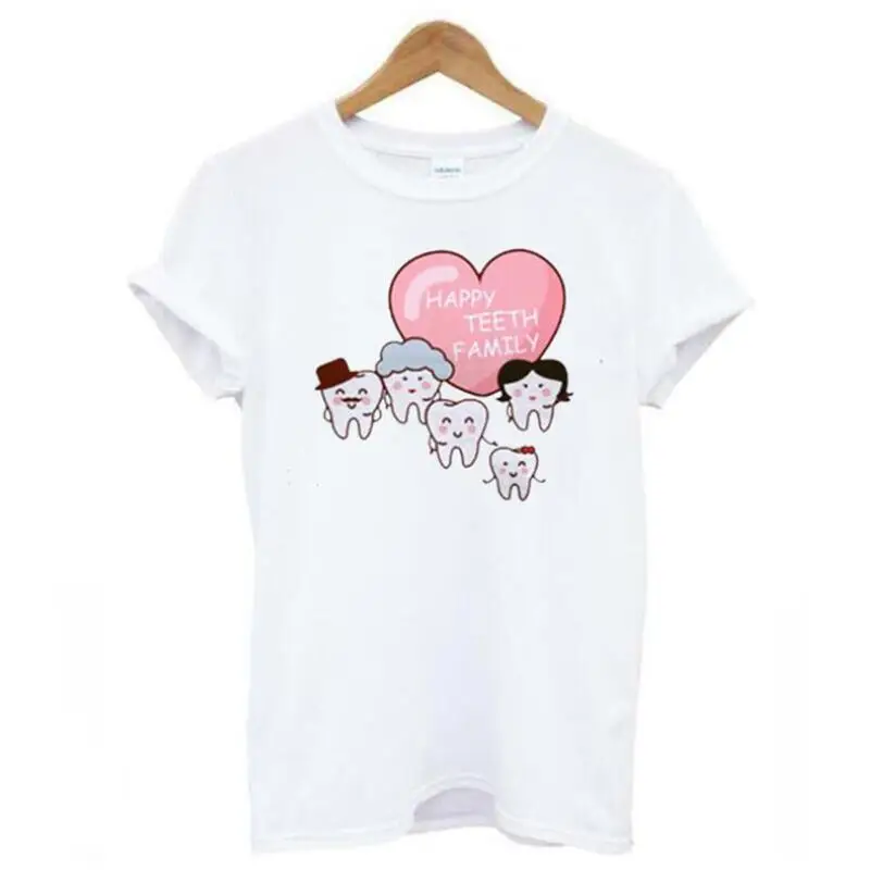 Summer Tshirt Tooth Happy Family Cute Japanese Kawaii Tee Shirt Femme Short Sleeve Casual T Shirt Women Tops Harajuku Shirt
Summer Tshirt Tooth Happy Family Cute Japanese Kawaii Tee Shirt Femme Short Sleeve Casual T Shirt Women Tops Harajuku Shirt