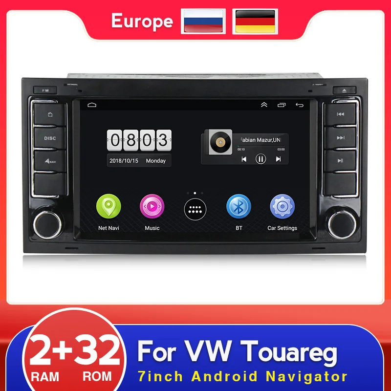 Мультимедийный плеер MEKEDE для Volkswagen Touareg Transporter T5 автомагнитола 2DIN на платформе