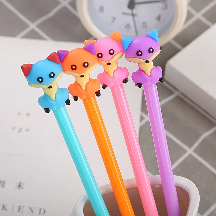 Cartoon Fox Gel Pen Cute 0.5mm black ink Signature Pen School Office writing Supplies Promotional Gift
Cartoon Fox Gel Pen Cute 0.5mm black ink Signature Pen School Office writing Supplies Promotional Gift