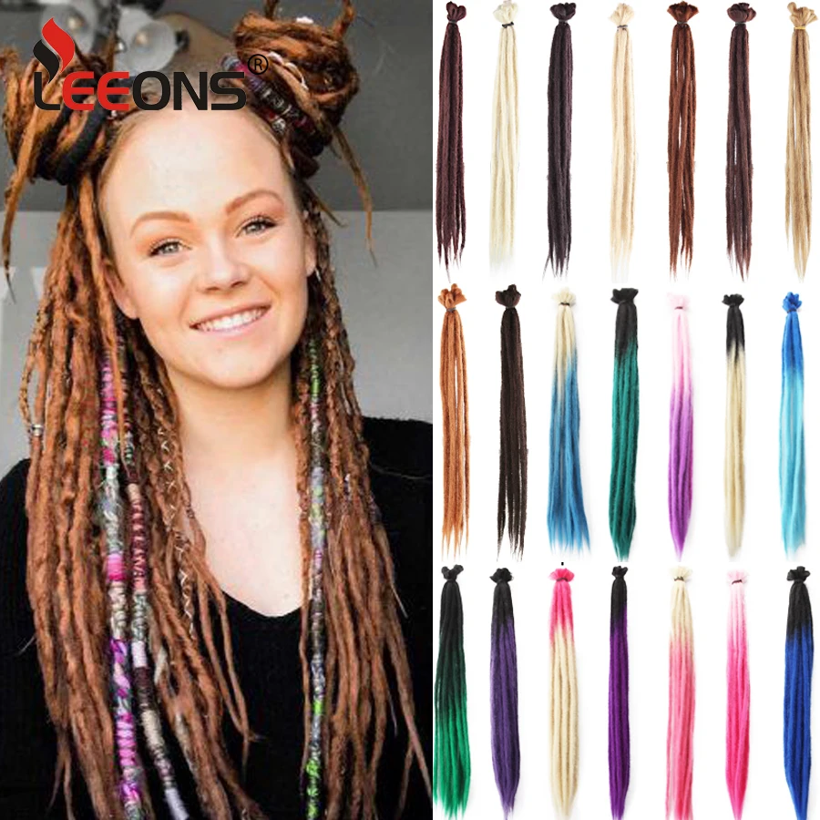 Leeons 20 Inch Ombre Color Dreadlock Extensions Crochet Locs Braids 5Pcs/Lot All Handmade Synthetic Hair Extension For Women
Leeons 20 Inch Ombre Color Dreadlock Extensions Crochet Locs Braids 5Pcs/Lot All Handmade Synthetic Hair Extension For Women