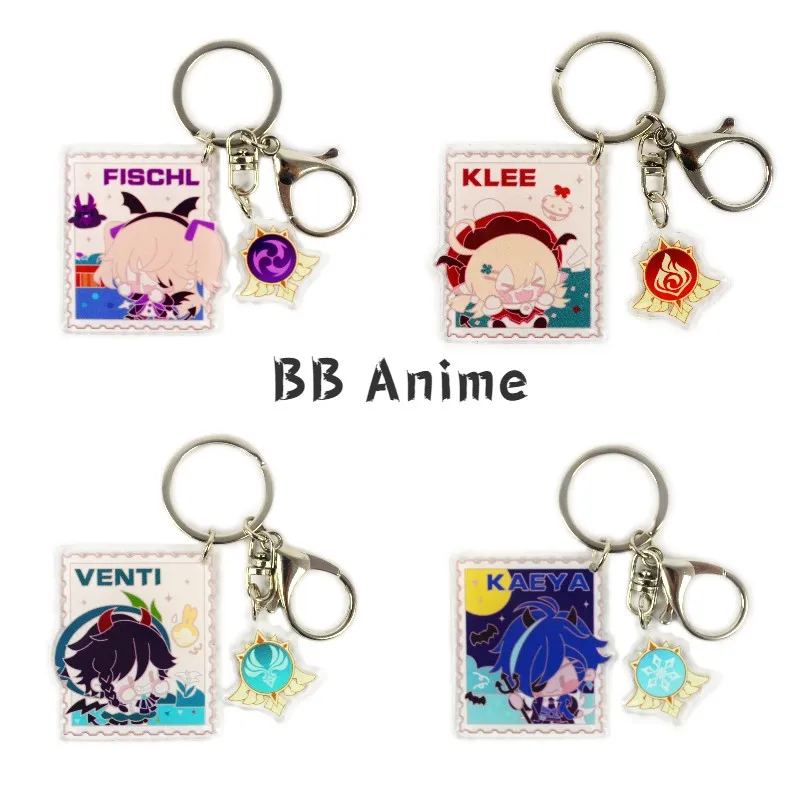 Anime Keychain Genshin Impact Klee Venti Player Fischl Kaeya Man Key Chain For Womens Cute Bag Pendant Key Ring Gift
Anime Keychain Genshin Impact Klee Venti Player Fischl Kaeya Man Key Chain For Womens Cute Bag Pendant Key Ring Gift