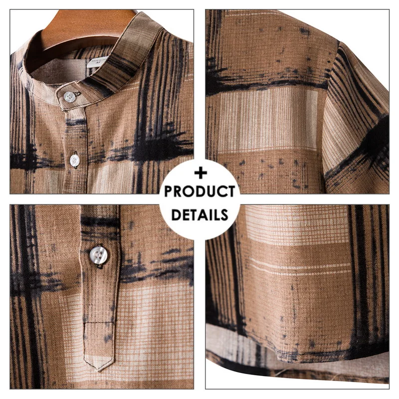 SHUJIN Mens Ethnic Short Sleeve Casual Cotton Linen Printing Hawaiian Shirt Blouse Couple loose Fit Hawaii Vintage Camisa Hombre 
SHUJIN Mens Ethnic Short Sleeve Casual Cotton Linen Printing Hawaiian Shirt Blouse Couple loose Fit Hawaii Vintage Camisa Hombre