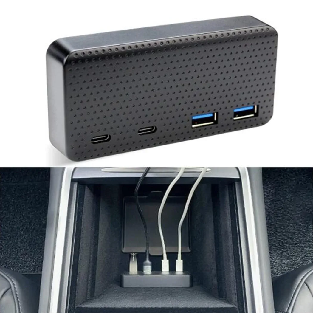 USB Hub For Tesla Model 3/Y 2021 2 Type-C Ports Docking Station Speed Extension Center Charger USB Cable Car Charger Accessories
USB Hub For Tesla Model 3/Y 2021 2 Type-C Ports Docking Station Speed Extension Center Charger USB Cable Car Charger Accessories