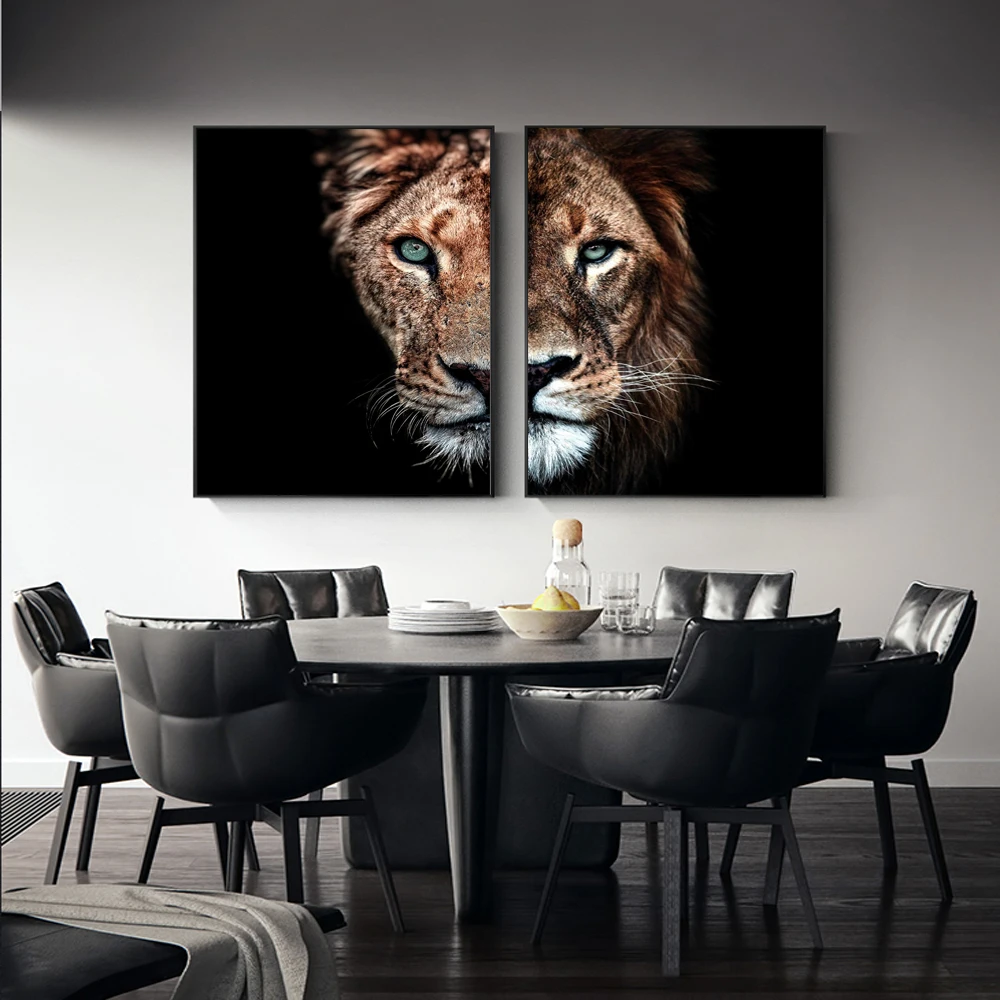 Canvas Painting Animal Wall Art Lion Tiger Picture Prints Posters For Living Room Bedroom And Modern Home Decoration No Frame
Canvas Painting Animal Wall Art Lion Tiger Picture Prints Posters For Living Room Bedroom And Modern Home Decoration No Frame