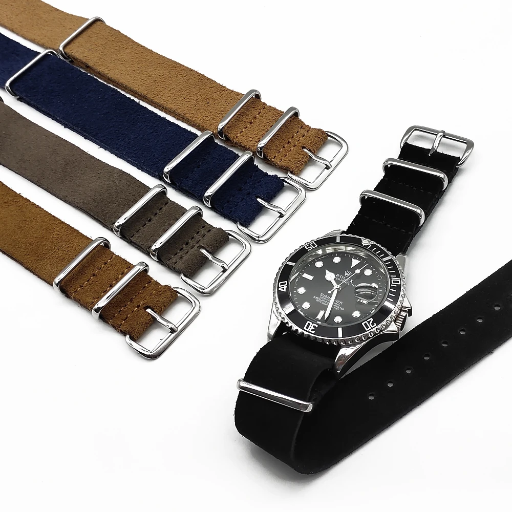 Leather Nato Zulu Watch Strap 20 mm 22mm Soft Suede Watchband Top Quality Watch Belt Wrist Strap Quick Release Watch Accessories
Leather Nato Zulu Watch Strap 20 mm 22mm Soft Suede Watchband Top Quality Watch Belt Wrist Strap Quick Release Watch Accessories