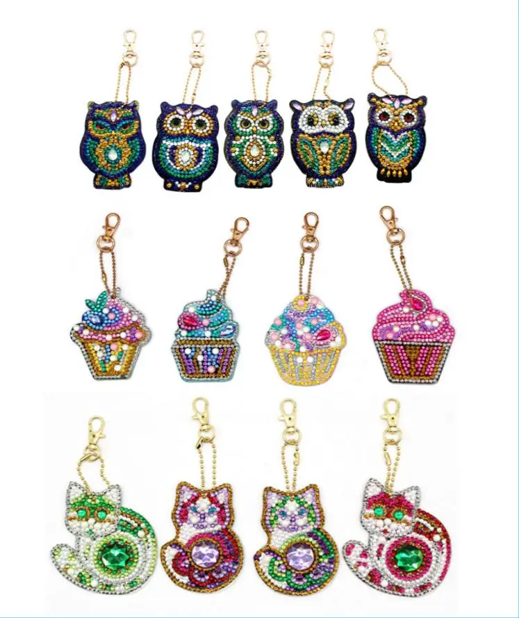 5pcs DIY Full Drill Special Diamond Painting Key Chain cartoon Owl Keychains Jewelry Key Ring Gifts YSK018
5pcs DIY Full Drill Special Diamond Painting Key Chain cartoon Owl Keychains Jewelry Key Ring Gifts YSK018
