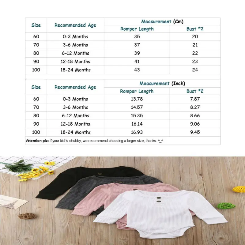 Newborn Baby Girl Boy Romper Button Jumpsuit 1 Piece Romper Outfits Sweater Toddler Kids Clothes Casual Solid Outfit Sunsuit
Newborn Baby Girl Boy Romper Button Jumpsuit 1 Piece Romper Outfits Sweater Toddler Kids Clothes Casual Solid Outfit Sunsuit