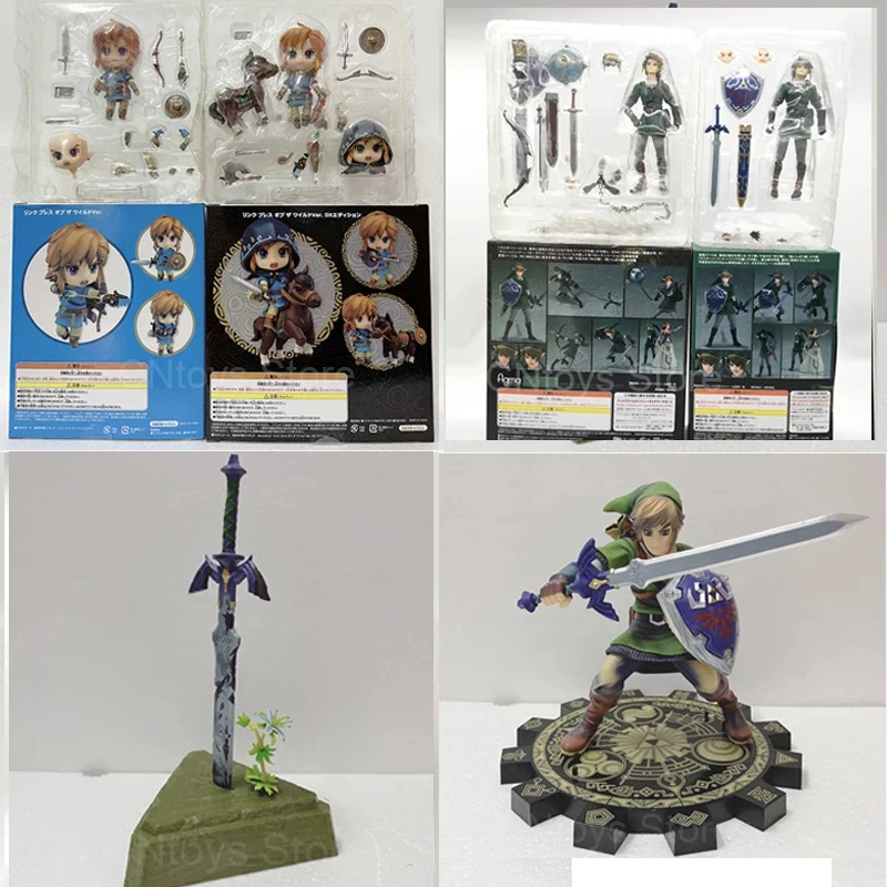 

Bandai The Legend of Zelda Figure Breath Of The Wild Figure Master Sword Skyward link Figures 733-DX Toys Doll Gift 26cm