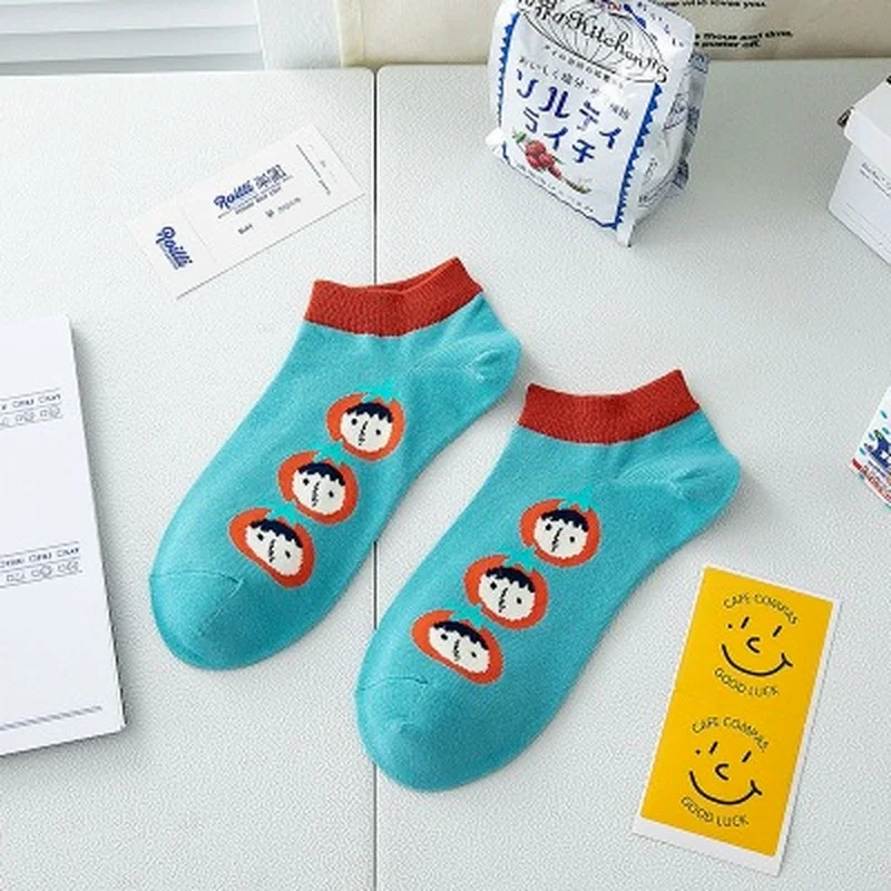 Spring and Summer Socks Female Cartoon Korean Personality Socks Harajuku Style Ins College Style Cotton Cute Ladies Boat Socks
Spring and Summer Socks Female Cartoon Korean Personality Socks Harajuku Style Ins College Style Cotton Cute Ladies Boat Socks