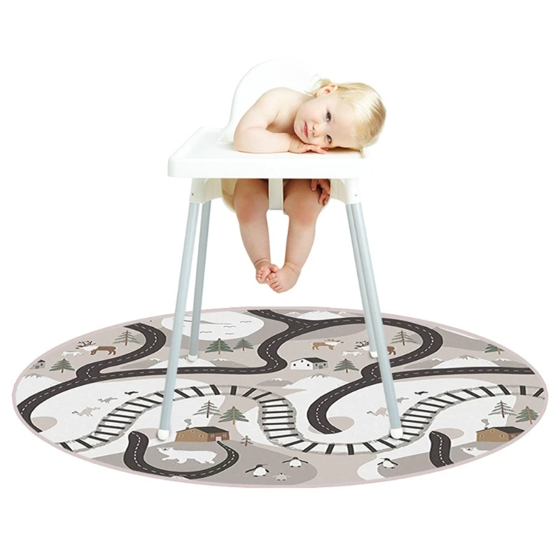 Highchair Floor Protector Mat Anti-Slip Silicone Spot Mat Baby Eatting Mat Kids Round Floor Crawling Play Mat
Highchair Floor Protector Mat Anti-Slip Silicone Spot Mat Baby Eatting Mat Kids Round Floor Crawling Play Mat