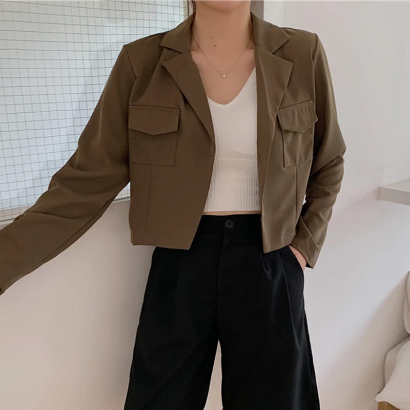 Fall 2020, New Safari Jacket, Long Sleeves, Pocket-buttoned Coat, Women's Black Office Blouse
Fall 2020, New Safari Jacket, Long Sleeves, Pocket-buttoned Coat, Women's Black Office Blouse