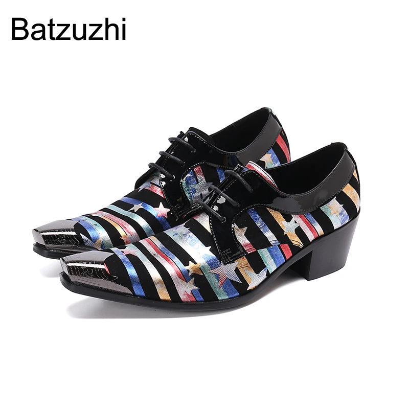 Batzuzhi 6.5cm Heels High Men's Shoes Pointed Leather Dress Shoes Men Lace-up Business, Party and Wedding Zapatos Hombre
Batzuzhi 6.5cm Heels High Men's Shoes Pointed Leather Dress Shoes Men Lace-up Business, Party and Wedding Zapatos Hombre