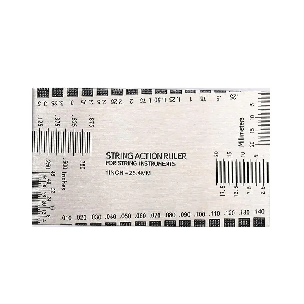 Durable Steel Ruler String Distance Ruler Silver Guide Chord Electric Guitar Musical Instruments Measuring Tool Dividing Rule
Durable Steel Ruler String Distance Ruler Silver Guide Chord Electric Guitar Musical Instruments Measuring Tool Dividing Rule