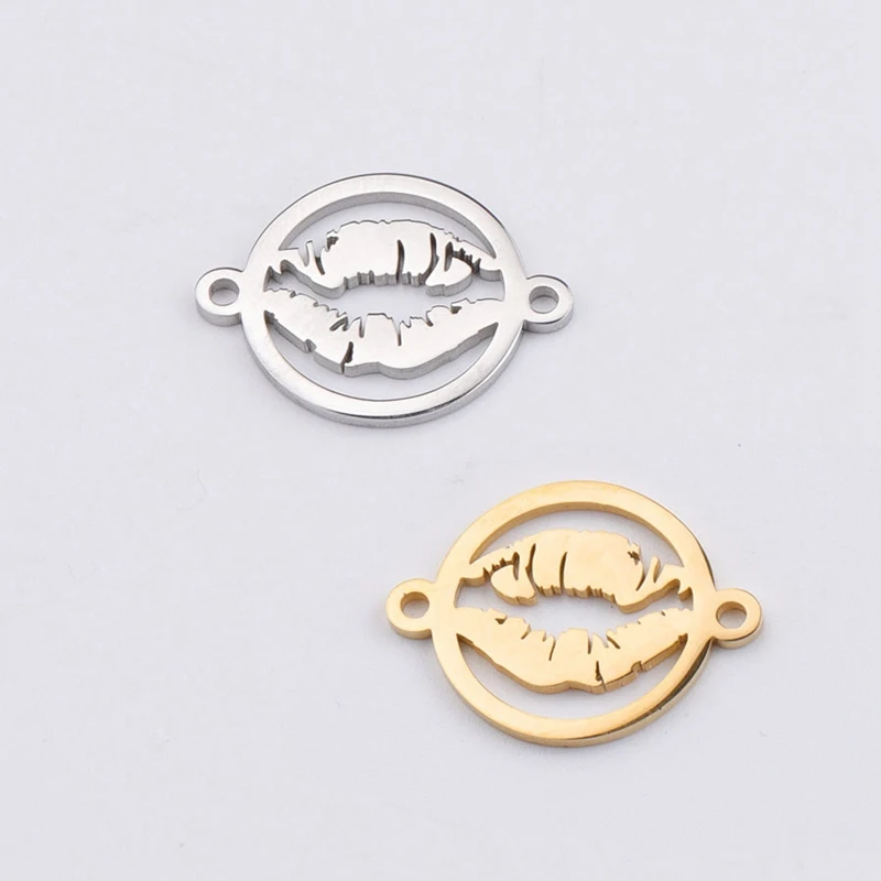 Stainless Steel DIY Jewelry Making Pendants Accessories Novelty Metal Lips Shaped Charms Connectors for Bracelet Necklace Gift
Stainless Steel DIY Jewelry Making Pendants Accessories Novelty Metal Lips Shaped Charms Connectors for Bracelet Necklace Gift