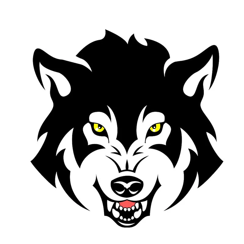 Cartoon Fierce Wolf Head Canine Tooth Decal Car Decoration Sticker Pvc Sticker Suitable for All Kinds of Cars, 13cm*12cm 
Cartoon Fierce Wolf Head Canine Tooth Decal Car Decoration Sticker Pvc Sticker Suitable for All Kinds of Cars, 13cm*12cm