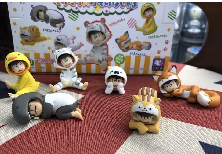 6pcs/set Matsuno Osomatsu Matsuno Karamatsu Osomatsu San Doll Cartoon Anime Action Figure quality New Collection figures
6pcs/set Matsuno Osomatsu Matsuno Karamatsu Osomatsu San Doll Cartoon Anime Action Figure quality New Collection figures
