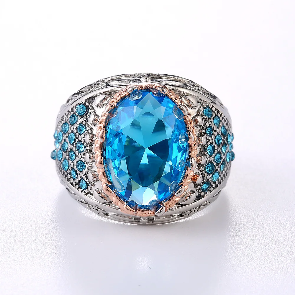 Rings for Women Banquet Couple Wedding Rings Classical Big Blue Rhinestone Rings Birthday Gift for Girlfriend Fashion Jewelry
Rings for Women Banquet Couple Wedding Rings Classical Big Blue Rhinestone Rings Birthday Gift for Girlfriend Fashion Jewelry