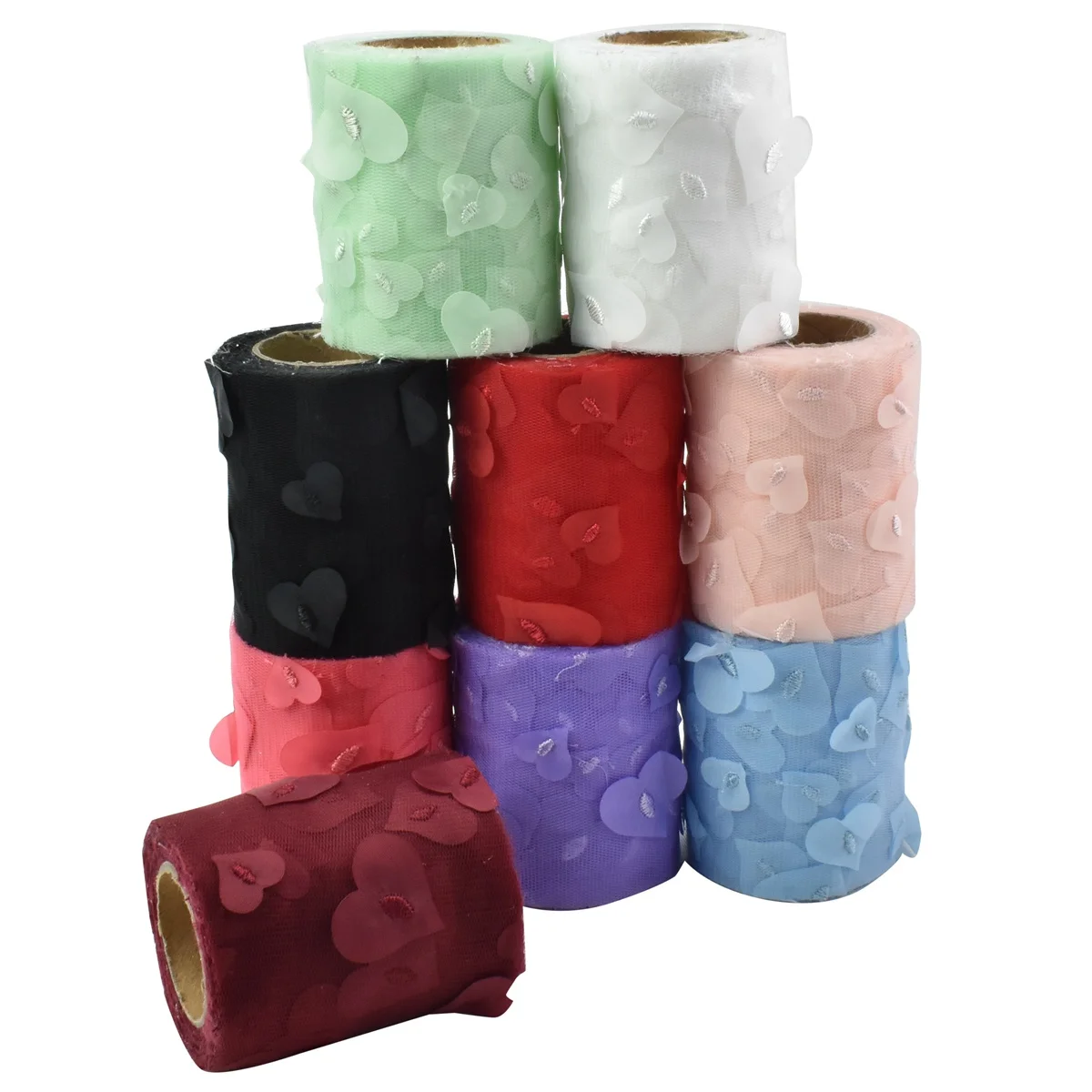 HSDRibbon 80MM Colorful dimensional Love printed Pattern organza Mesh Fabric Ribbon
HSDRibbon 80MM Colorful dimensional Love printed Pattern organza Mesh Fabric Ribbon