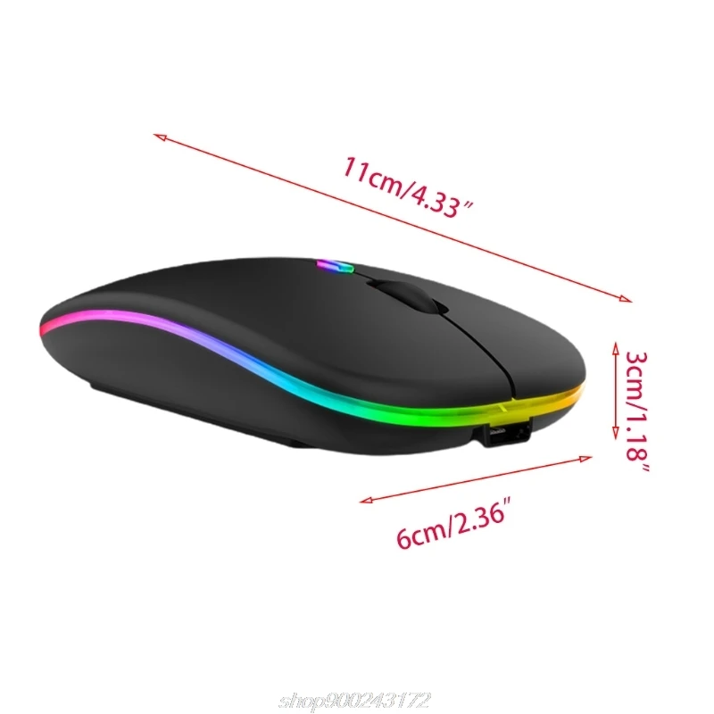 Wireless Mouse, Ultra Slim Colorful LED Rechargeable Mouse 2.4G PC Computer Laptop Cordless Mice USB Receiver M19 21 Dropship
Wireless Mouse, Ultra Slim Colorful LED Rechargeable Mouse 2.4G PC Computer Laptop Cordless Mice USB Receiver M19 21 Dropship