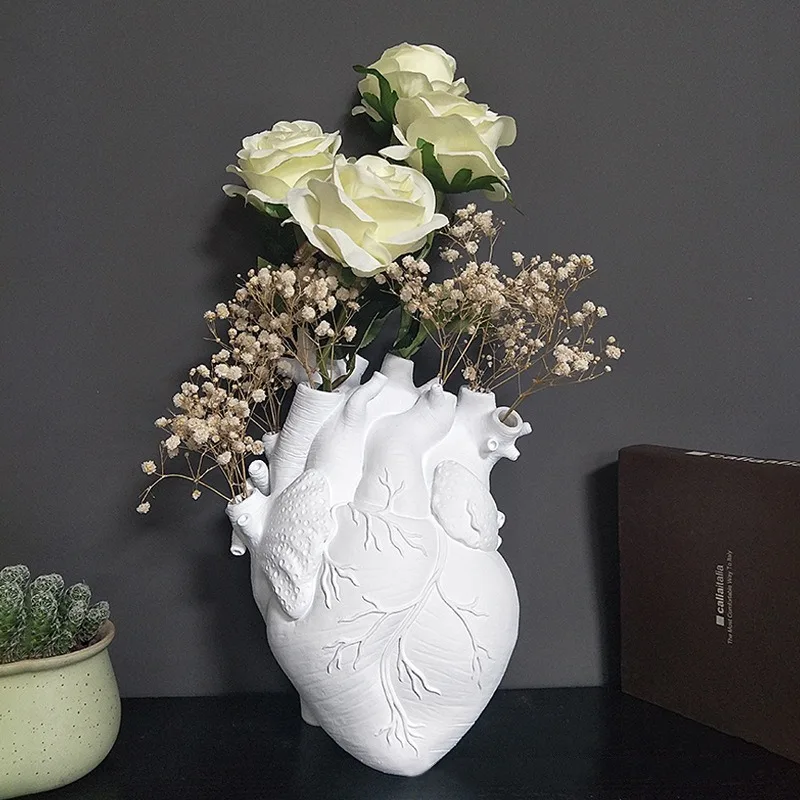 Creative Vase Anatomical Heart Shape Flower Vase Nordic body art vase Sculpture Desktop Flower Pot Home Decor Ornament Best Gift
Creative Vase Anatomical Heart Shape Flower Vase Nordic body art vase Sculpture Desktop Flower Pot Home Decor Ornament Best Gift