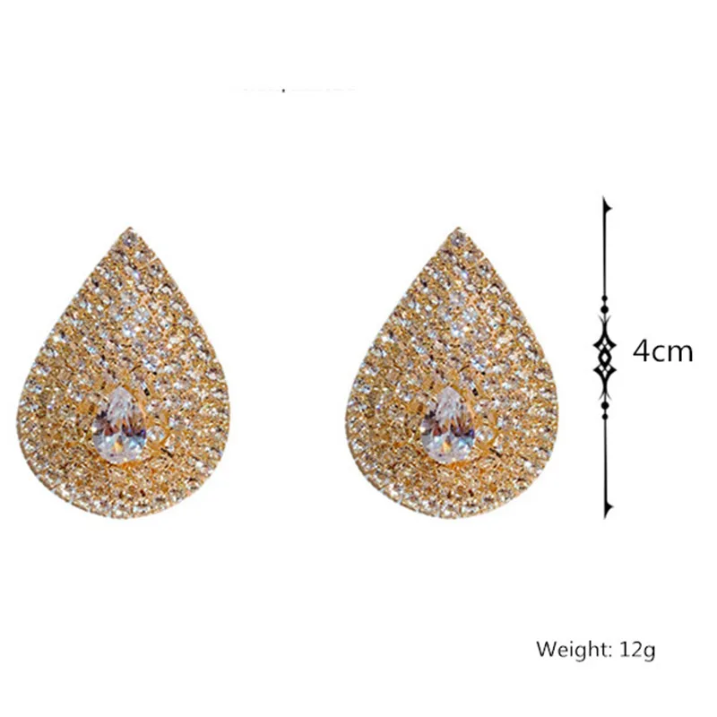 FYUAN Precision Water Drop Full Rhinestones Stud Earrings for Women Shine Geometric Crystal Earrings Weddings Party Jewelry Gift
FYUAN Precision Water Drop Full Rhinestones Stud Earrings for Women Shine Geometric Crystal Earrings Weddings Party Jewelry Gift