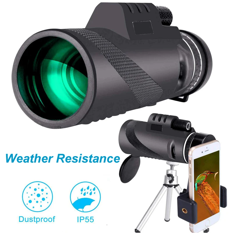 High Definition Monocular Telescope With Military Zoom HD Professional Monocular Telescope For Hunting camping 40x60 Waterproof
High Definition Monocular Telescope With Military Zoom HD Professional Monocular Telescope For Hunting camping 40x60 Waterproof