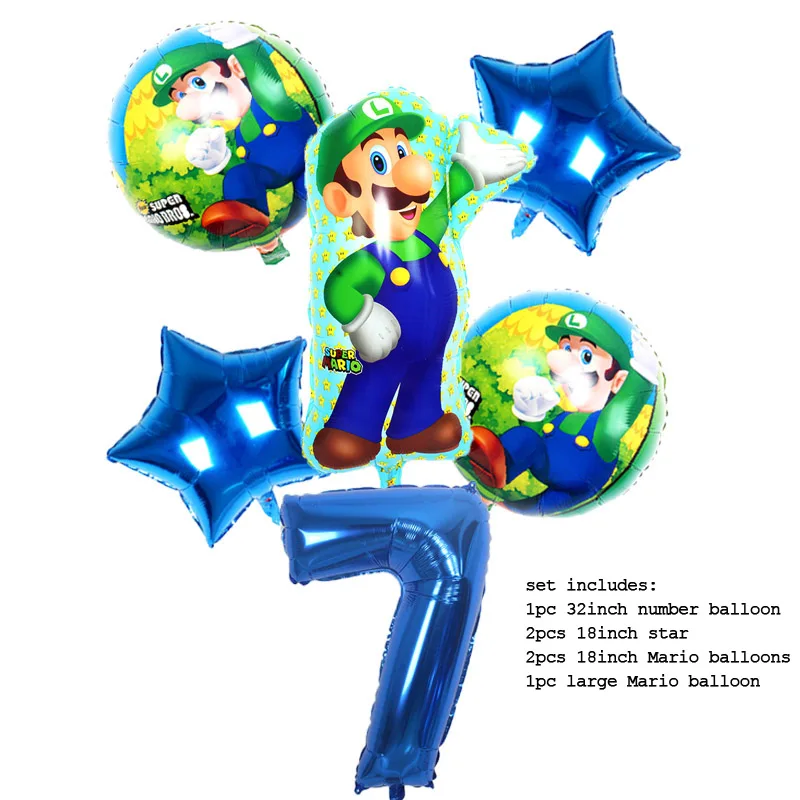 Super Bro Mario Series Cartoon Mario Balloons Aluminum Foil Number Balloons Birthday Party Decorations Boy Kids Toy Supplies
Super Bro Mario Series Cartoon Mario Balloons Aluminum Foil Number Balloons Birthday Party Decorations Boy Kids Toy Supplies
