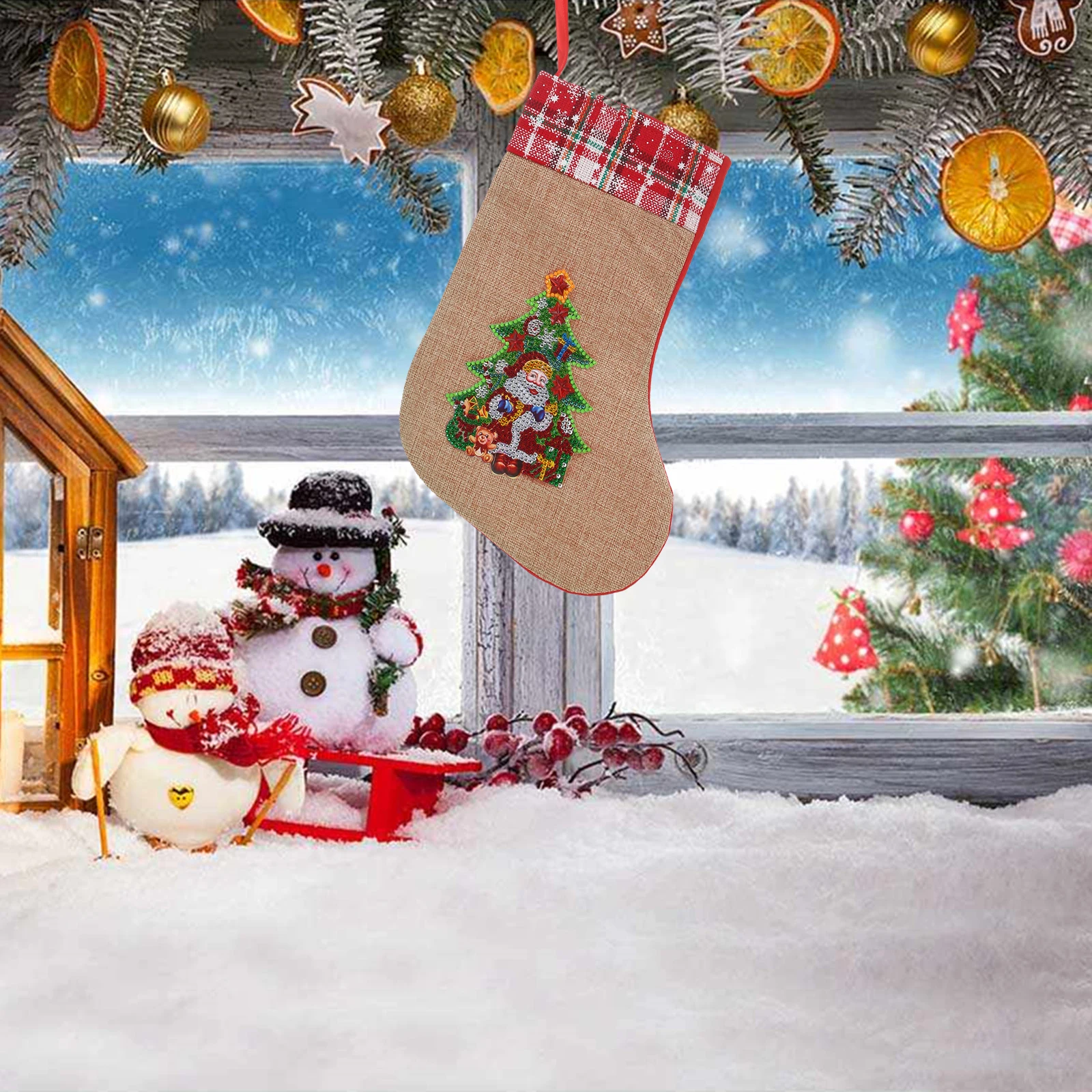 JIEME DIY Christmas Stocking Diamond Painting Luminous Diamond Embroidery Desktop Decoration Christmas Handicrafts Gift
JIEME DIY Christmas Stocking Diamond Painting Luminous Diamond Embroidery Desktop Decoration Christmas Handicrafts Gift