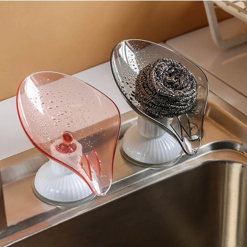 Leaf Shape Soap Box Drain Soap Holder Rack Punchfree Suction Cup Rotatable Multifunction Kitchen Bathroom Toilet Supplies Gadget
Leaf Shape Soap Box Drain Soap Holder Rack Punchfree Suction Cup Rotatable Multifunction Kitchen Bathroom Toilet Supplies Gadget