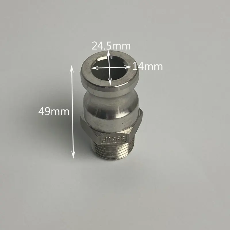 DN15 1/2" 316 304 Stainless TYPE F Homebrew Camlock Adapter BSPT Barb Camlock Quick Coupling Disconnect For Hose Pump Fittings
DN15 1/2" 316 304 Stainless TYPE F Homebrew Camlock Adapter BSPT Barb Camlock Quick Coupling Disconnect For Hose Pump Fittings