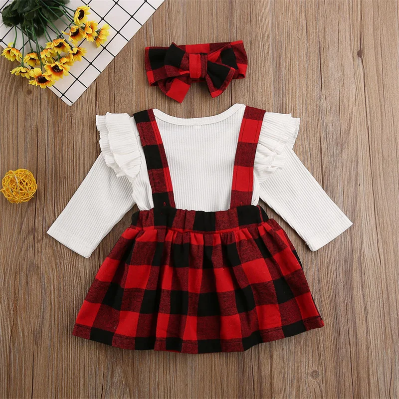 2021 Baby Clothing Christmas Newborn Baby Girl Clothes Knitted Ribbed Tops Romper Plaids Bib Skirt Headband Outfit 3pcs
2021 Baby Clothing Christmas Newborn Baby Girl Clothes Knitted Ribbed Tops Romper Plaids Bib Skirt Headband Outfit 3pcs