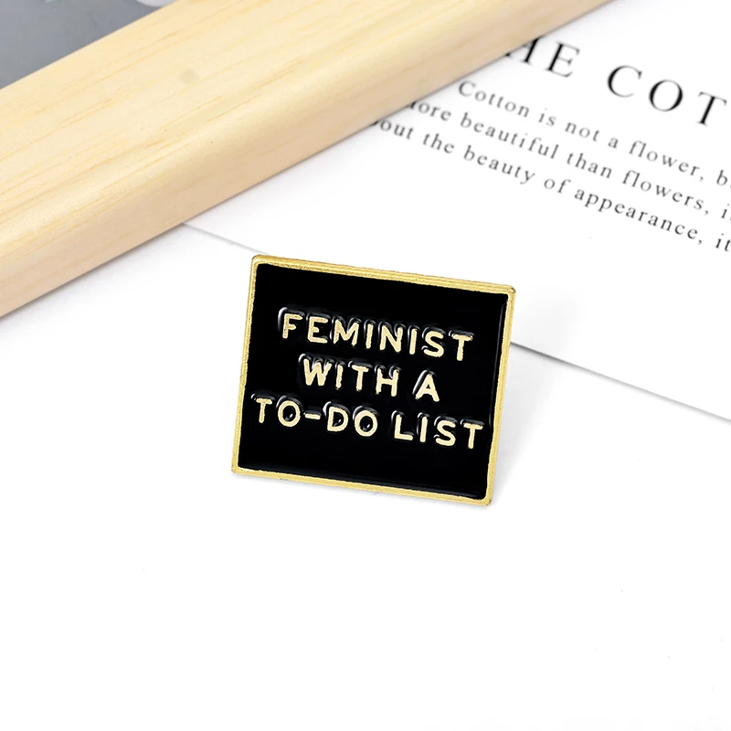 QIHE JEWELRY Feminism Enamel Lapel Women Pins To-Do List Brooches Badges Fashion Feminist Pins Gifts for Friends Wholesale
QIHE JEWELRY Feminism Enamel Lapel Women Pins To-Do List Brooches Badges Fashion Feminist Pins Gifts for Friends Wholesale
