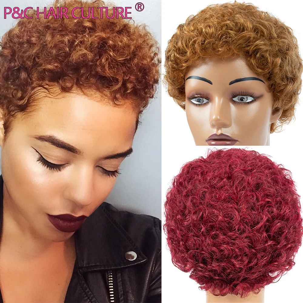 Afro Curly Wig Synthetic Hair Wig Pixie Cut Wigs For Black Women Blond Short Curly Wig Glueless High Quality
Afro Curly Wig Synthetic Hair Wig Pixie Cut Wigs For Black Women Blond Short Curly Wig Glueless High Quality