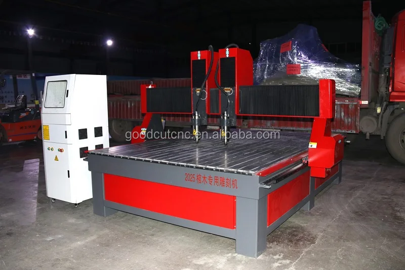 China 2025 double head 2 axis router coffin making cnc woodworking machine
