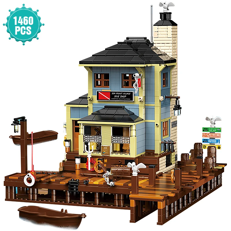 Высокотехнологичная модель рыбака, рыбака, дайвинг-магазин, строительный блок архитектурные кубики, игрушки, подарок на день рождения для в... 
Высокотехнологичная модель рыбака, рыбака, дайвинг-магазин, строительный блок архитектурные кубики, игрушки, подарок на день рождения для в...