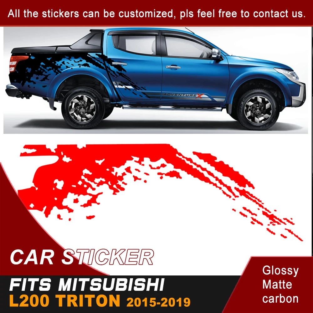car decals 2 pieces mudslinger body rear tail side graphic vinyl fit for MITSUBISHI L200 TRITON 2015-2017
car decals 2 pieces mudslinger body rear tail side graphic vinyl fit for MITSUBISHI L200 TRITON 2015-2017