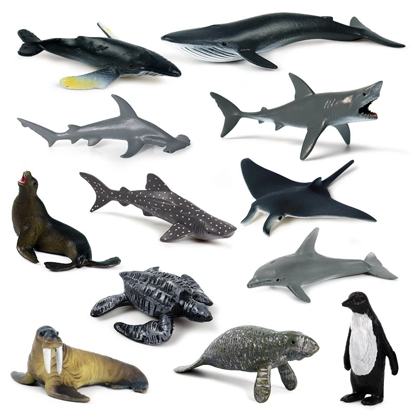 FBIL-12Pcs Simulation Mini Marine Animal Giant Tooth Shark Killer Whale Blue Whale Shark Penguin Dolphin Model Toy
FBIL-12Pcs Simulation Mini Marine Animal Giant Tooth Shark Killer Whale Blue Whale Shark Penguin Dolphin Model Toy