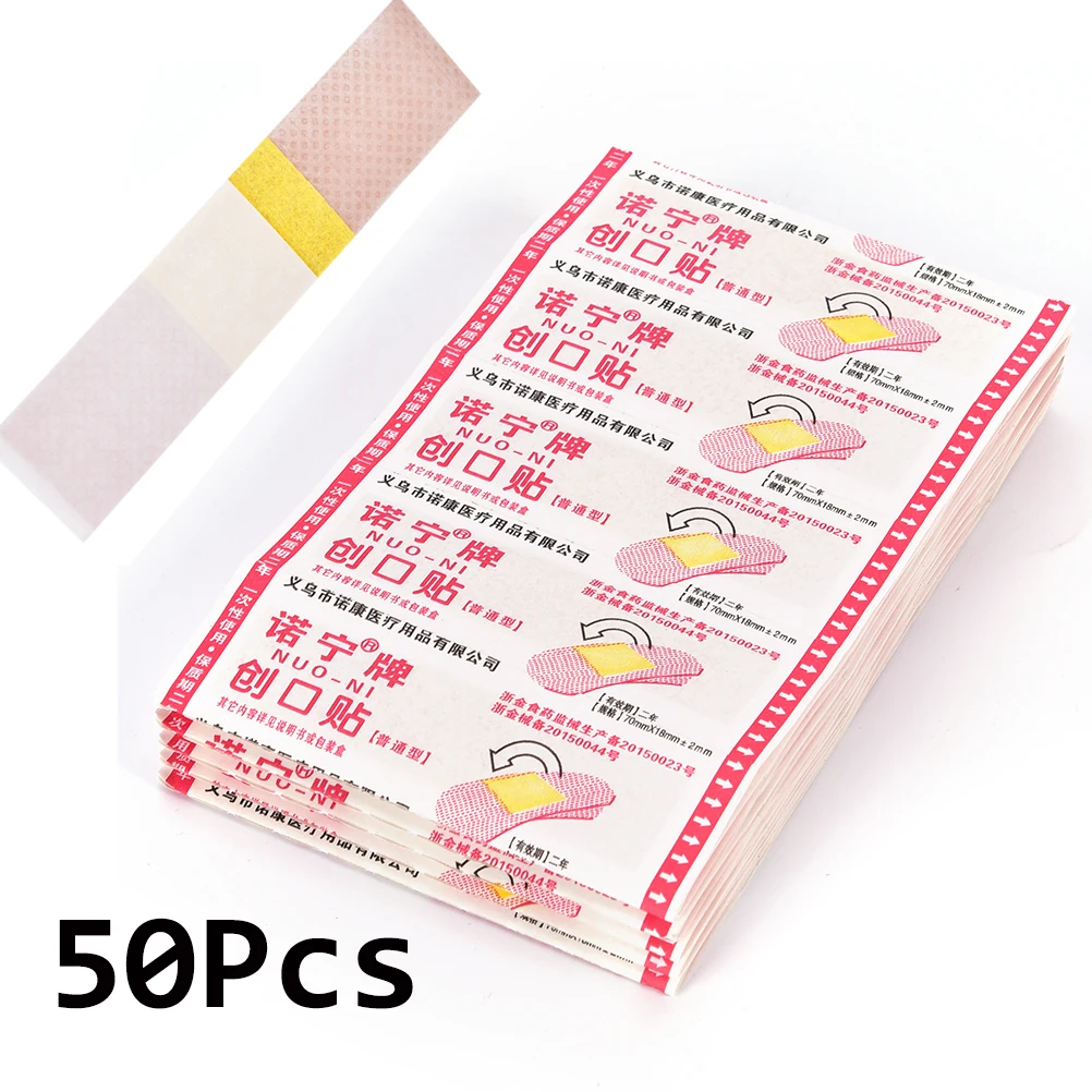 50Pcs Breathable Disposable Waterproof Adhesive Bandage First Aid First Aid Kit Medical Hemostatic Stickers Kids Children Adult
50Pcs Breathable Disposable Waterproof Adhesive Bandage First Aid First Aid Kit Medical Hemostatic Stickers Kids Children Adult