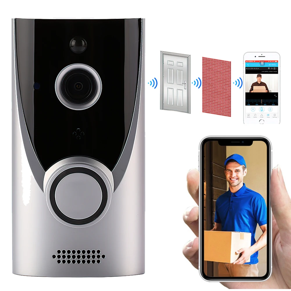 Intercom Doorbell HD 1080P Low Power Remote Monitoring Security Night Vision Wireless WiFi Video Doorbell Support APP for Home
Intercom Doorbell HD 1080P Low Power Remote Monitoring Security Night Vision Wireless WiFi Video Doorbell Support APP for Home