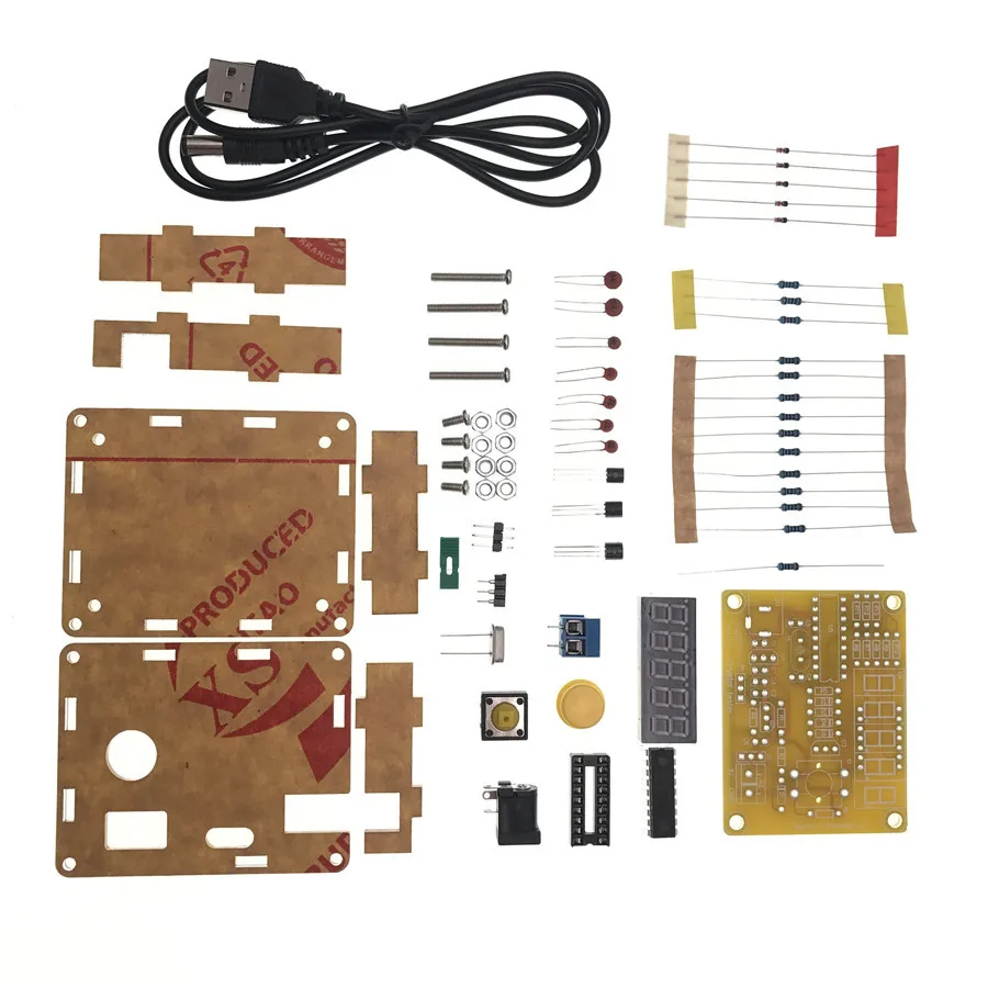 Набор для сборки тестера кварцевых осцилляторов DIY Kits 1Hz-50MHz Frequency Counter TESTER Meter Case Best Price Durable Led Kit on.