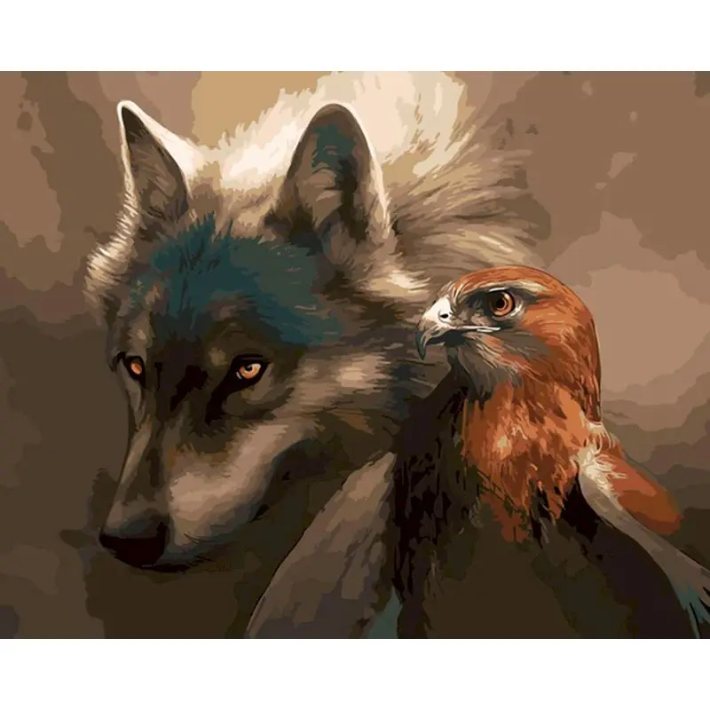 eagle Painting By Numbers wolf Canvas Drawing 60x75cm Photo Frames animals Picture wall Decor home Gatyztory Diy Kit
eagle Painting By Numbers wolf Canvas Drawing 60x75cm Photo Frames animals Picture wall Decor home Gatyztory Diy Kit