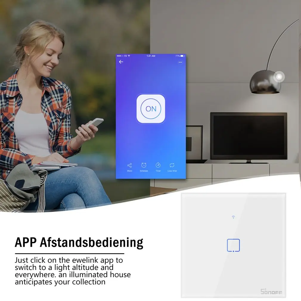 T0/T1/T2/T3 EU PLUG TX Wifi Touch Wall Light Wireless Switch Smart Home 1/2/3 Gang Voice/APP Remote Control With Alexa Google
T0/T1/T2/T3 EU PLUG TX Wifi Touch Wall Light Wireless Switch Smart Home 1/2/3 Gang Voice/APP Remote Control With Alexa Google