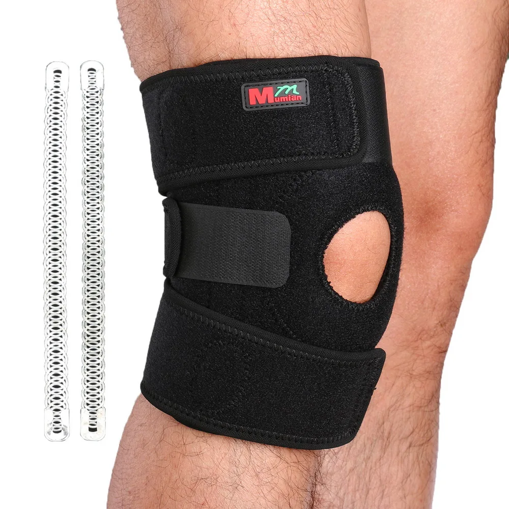 Adjustable Knee Brace Support Arthritis,Sports Exercise,Meniscus Tear,Patella Guard 2 Spring Bars,One Size,Black
Adjustable Knee Brace Support Arthritis,Sports Exercise,Meniscus Tear,Patella Guard 2 Spring Bars,One Size,Black