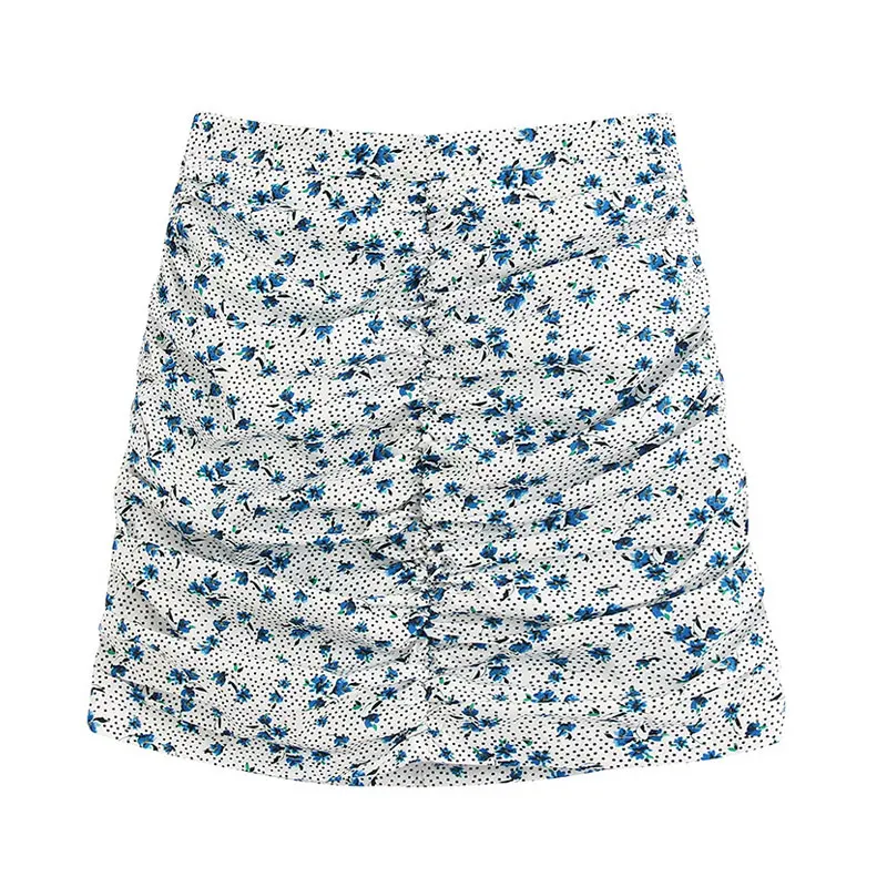 Vintage High Waist Back Zipper Female Skirts Casual Women Chic Fashion Floral Print Draped Mini Skirt
Vintage High Waist Back Zipper Female Skirts Casual Women Chic Fashion Floral Print Draped Mini Skirt