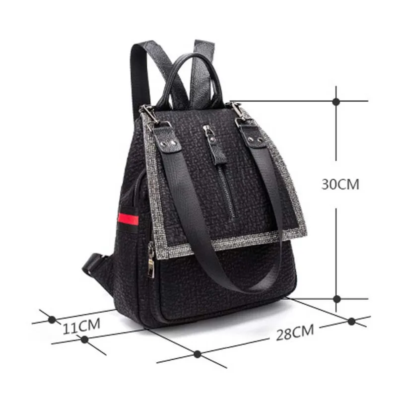 Women's Genuine Leather Backpack For Girls School Bags For Teenage Fashion Diamond Backpacks Woman Bagpack Mochila
Women's Genuine Leather Backpack For Girls School Bags For Teenage Fashion Diamond Backpacks Woman Bagpack Mochila
