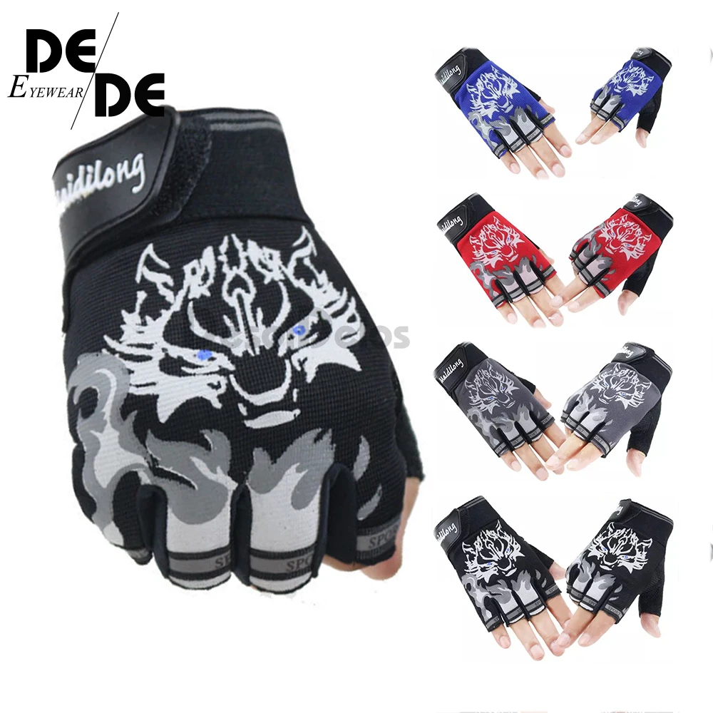 New Sport Gloves for Kids Semi-finger Wolf Print Glove Children Mittens Anti-slip Boys Girl Fingerless Gloves for Kid Women Men
New Sport Gloves for Kids Semi-finger Wolf Print Glove Children Mittens Anti-slip Boys Girl Fingerless Gloves for Kid Women Men