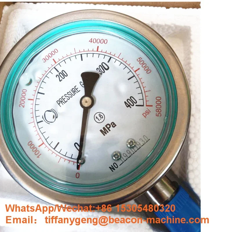Diesel injector 0-400 mpa 58000psi pressure gauge YBF-150 0-400mpa all stainless steel high pressure gauge
Diesel injector 0-400 mpa 58000psi pressure gauge YBF-150 0-400mpa all stainless steel high pressure gauge