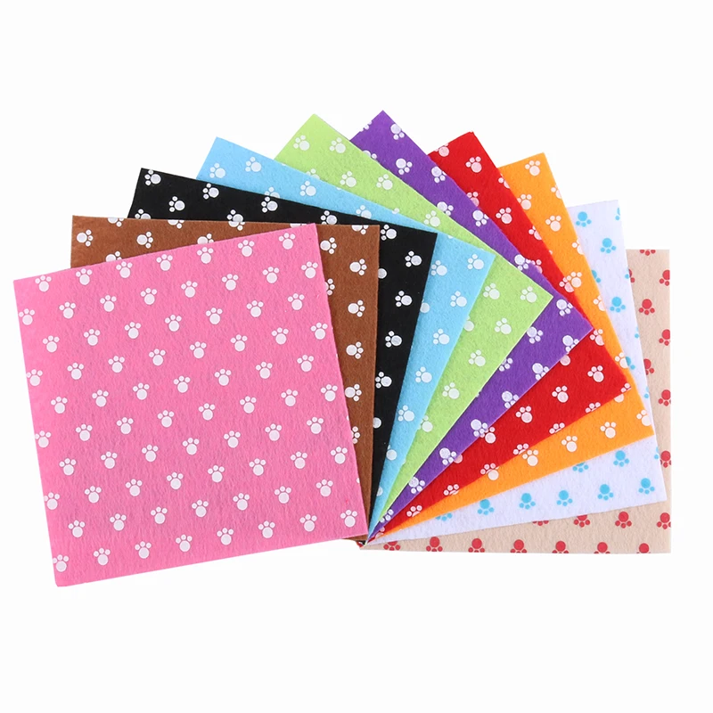 Nanchuang 1mm Thickness Footprint Printed Non Woven Felt Fabric For DIY Handmade Sewing Doll&Crafts Material 10Pcs/Pack 30x30cm
Nanchuang 1mm Thickness Footprint Printed Non Woven Felt Fabric For DIY Handmade Sewing Doll&Crafts Material 10Pcs/Pack 30x30cm
