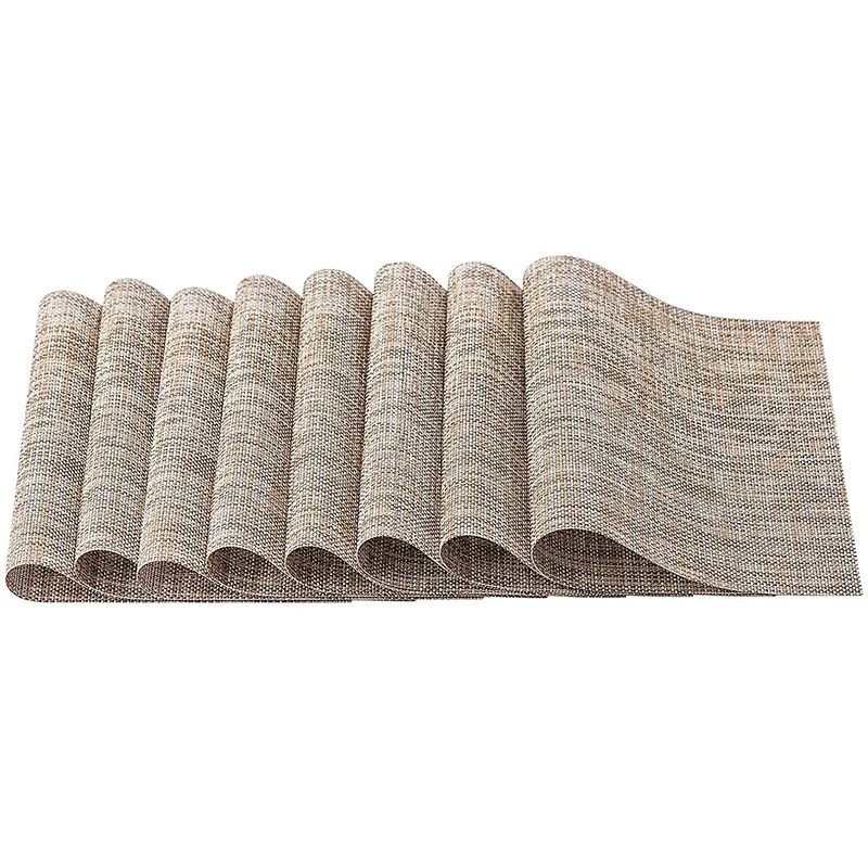 New Set of 8 Heat Resistant Stain Resistant Anti-Water Non-Slip Placemats for Dining Table, Washable Durable PVC Place Mats
New Set of 8 Heat Resistant Stain Resistant Anti-Water Non-Slip Placemats for Dining Table, Washable Durable PVC Place Mats